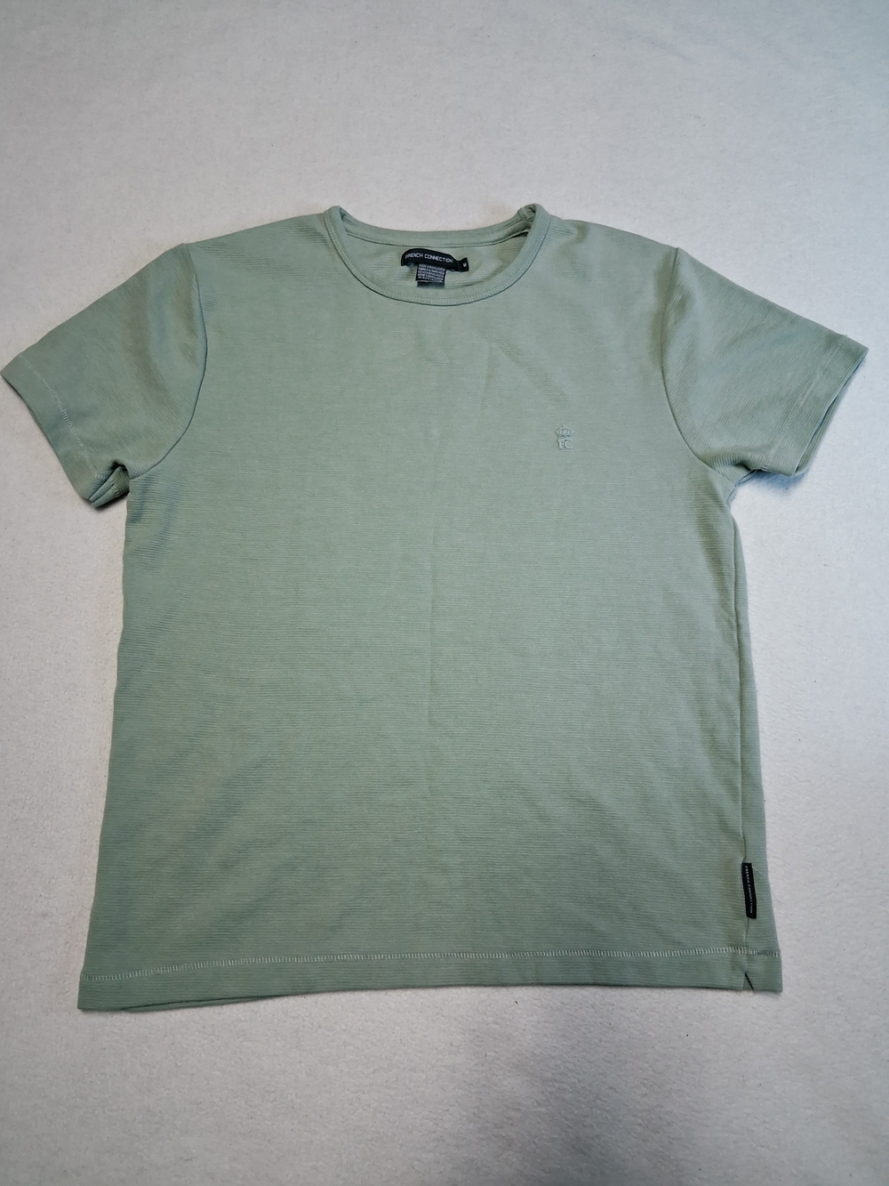 French Connection Men’s Crewneck T-Shirt in Sage Green